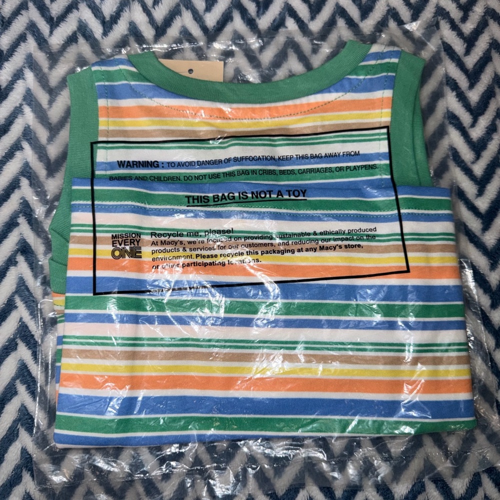 Striped Sleeveless Baby Top - Picture 3 of 4
